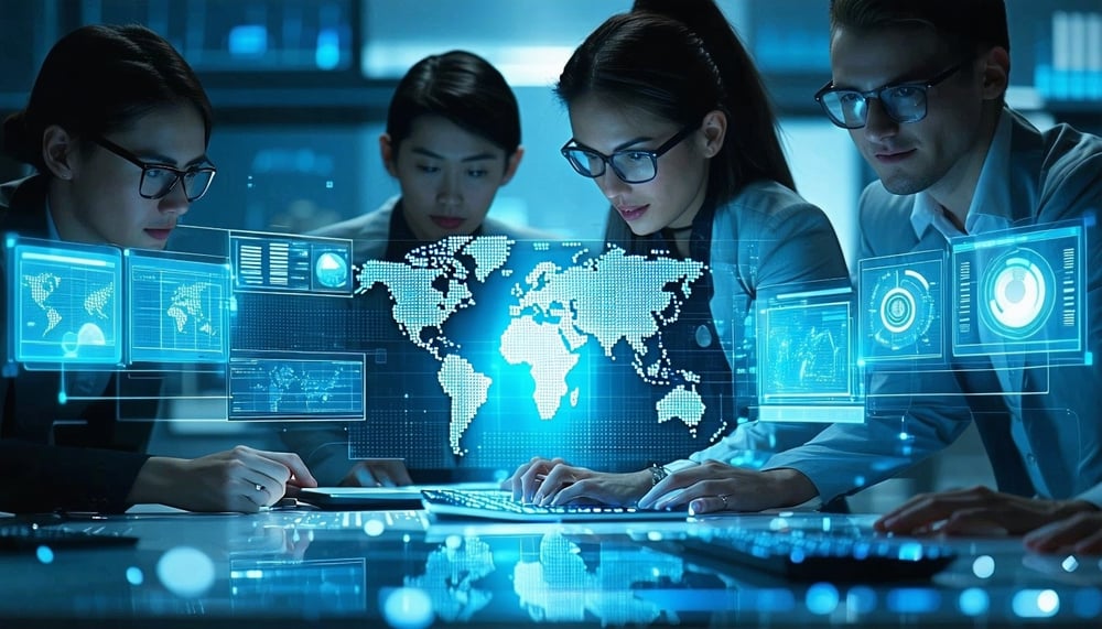Professional IT services illustration Professional IT services illustration